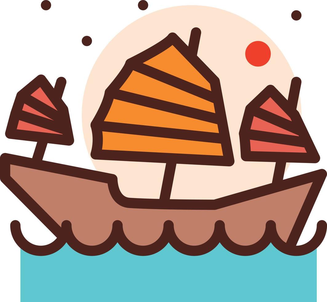 ship japan Illustration Vector