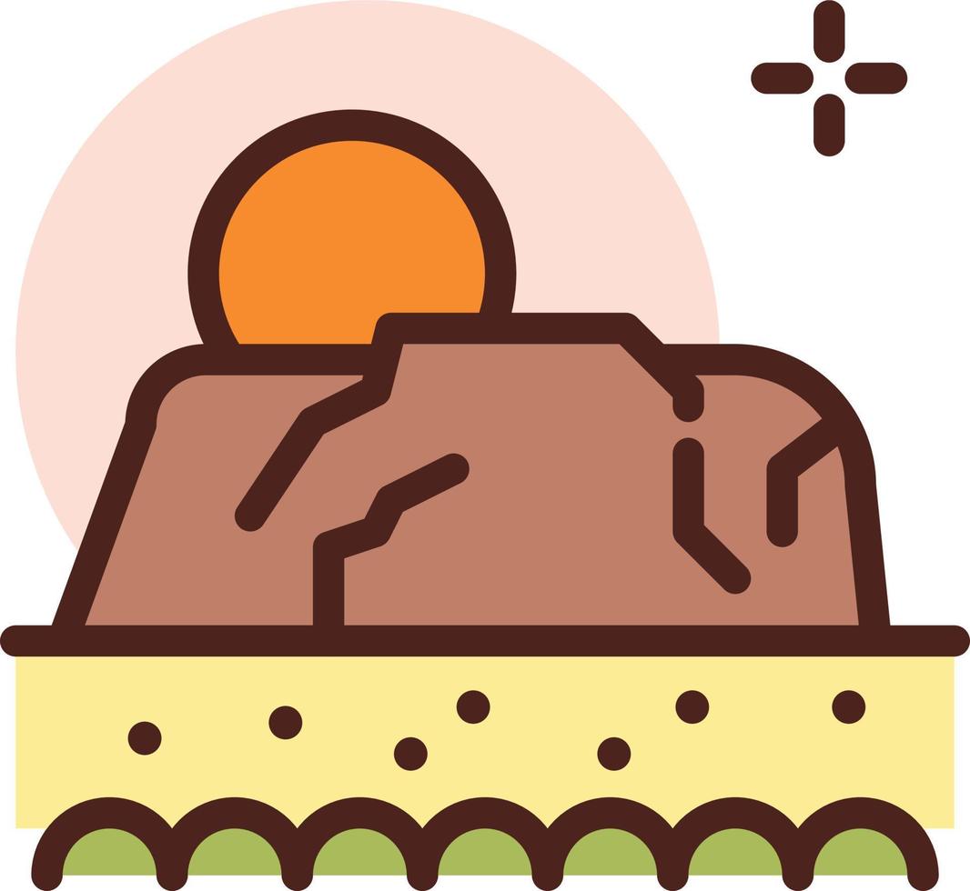 uluru Illustration Vector