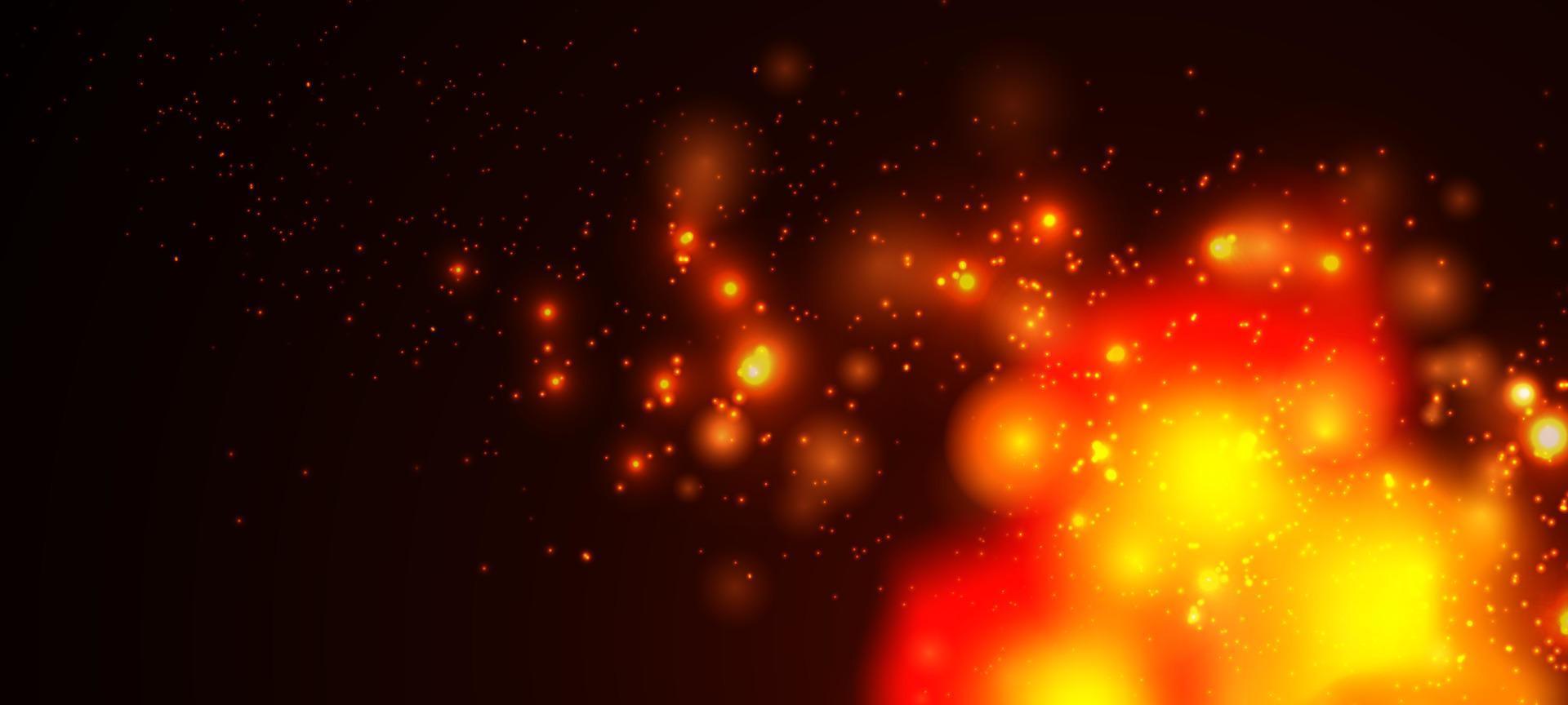 Fire Flare Effect Background vector