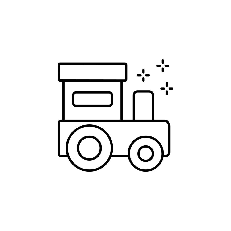 Toy, train vector icon illustration