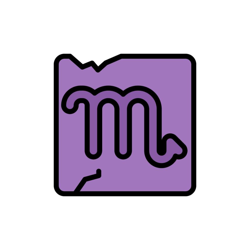 Zodiac Scorpio vector icon illustration