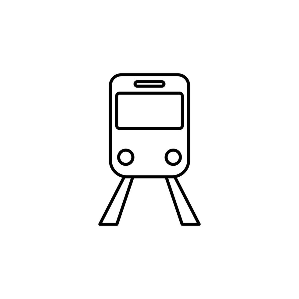 tren estación firmar vector icono ilustración