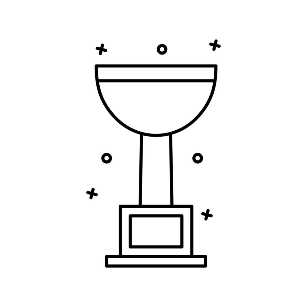 Award, winner, cup vector icon illustration