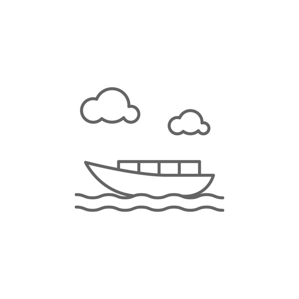 Ship, Holland vector icon illustration