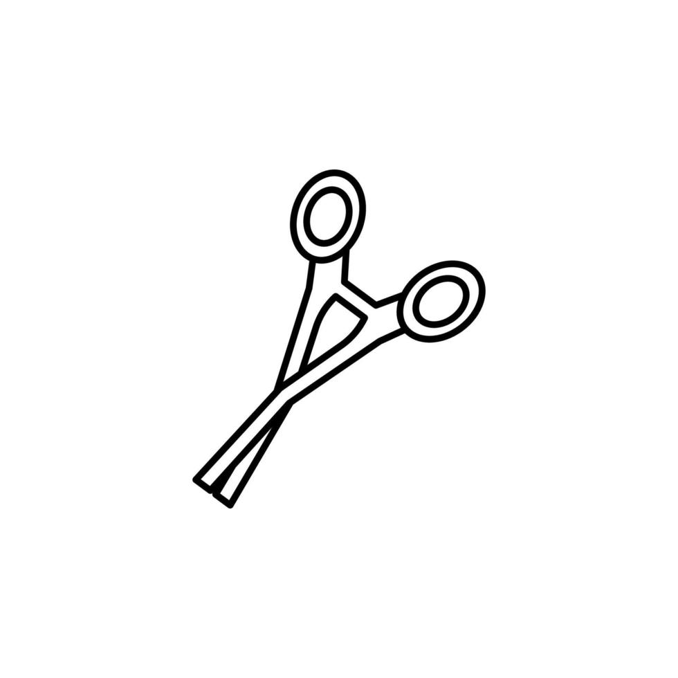 Scissors, medical vector icon illustration
