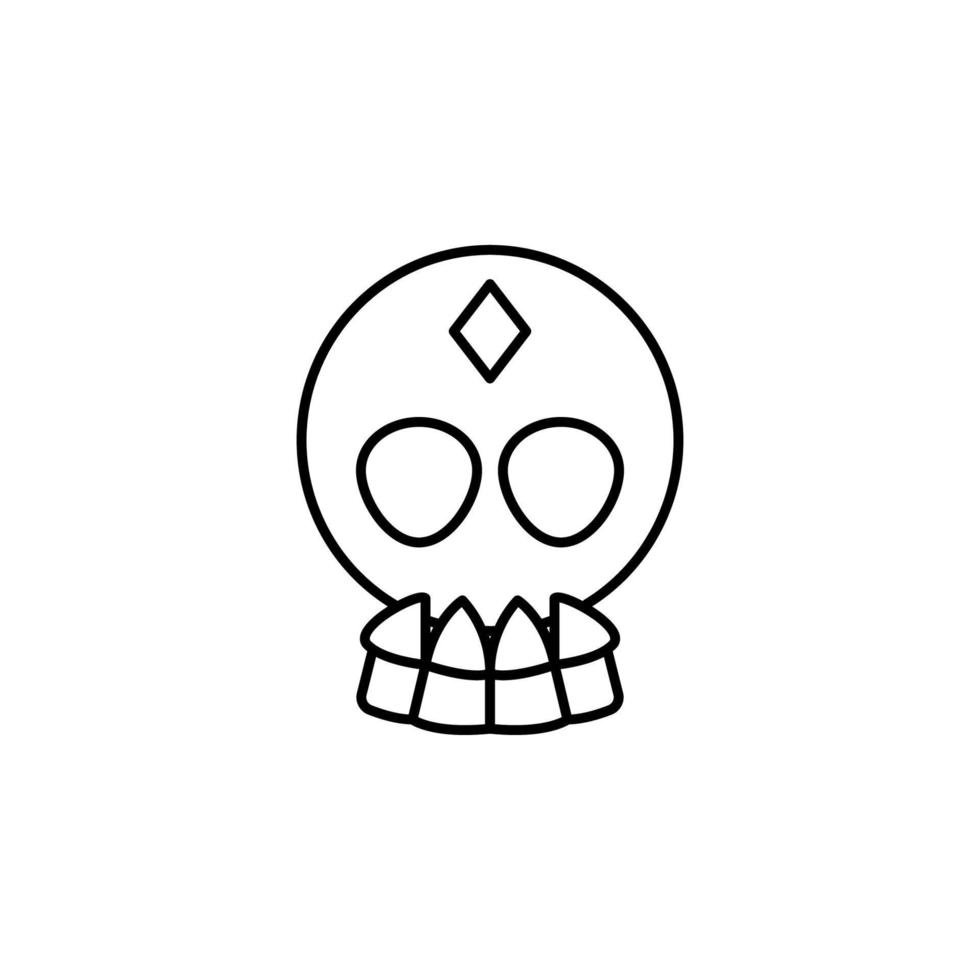 day of the dead, skull vector icon illustration