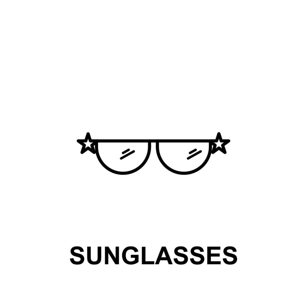 Gafas de sol vector icono ilustración