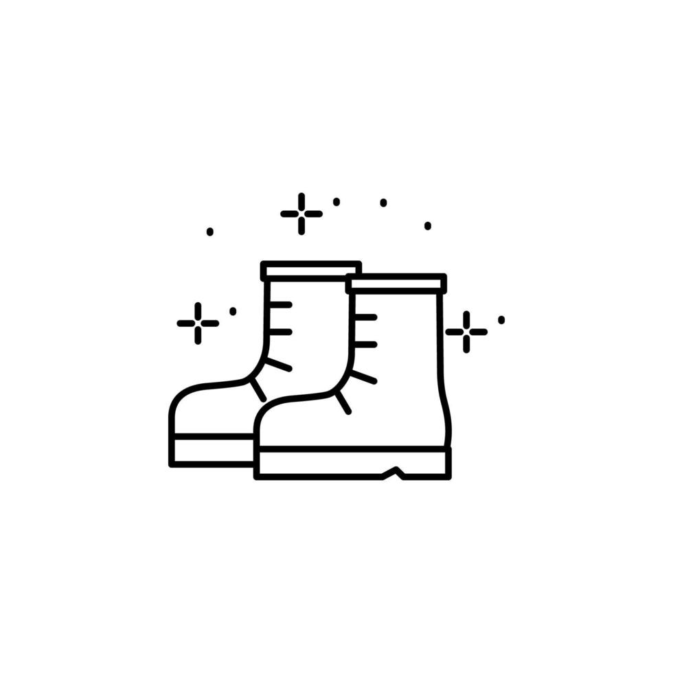 Shoes boots vector icon illustration