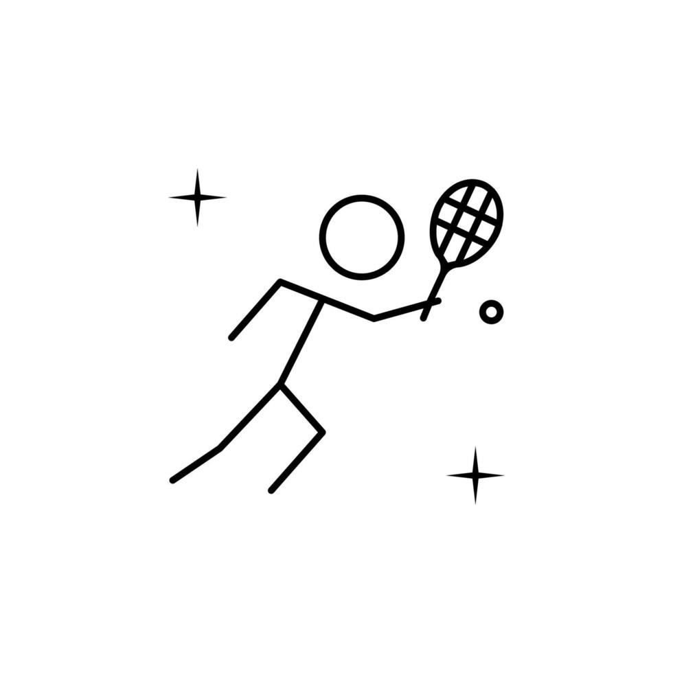 tenis, deporte vector icono ilustración