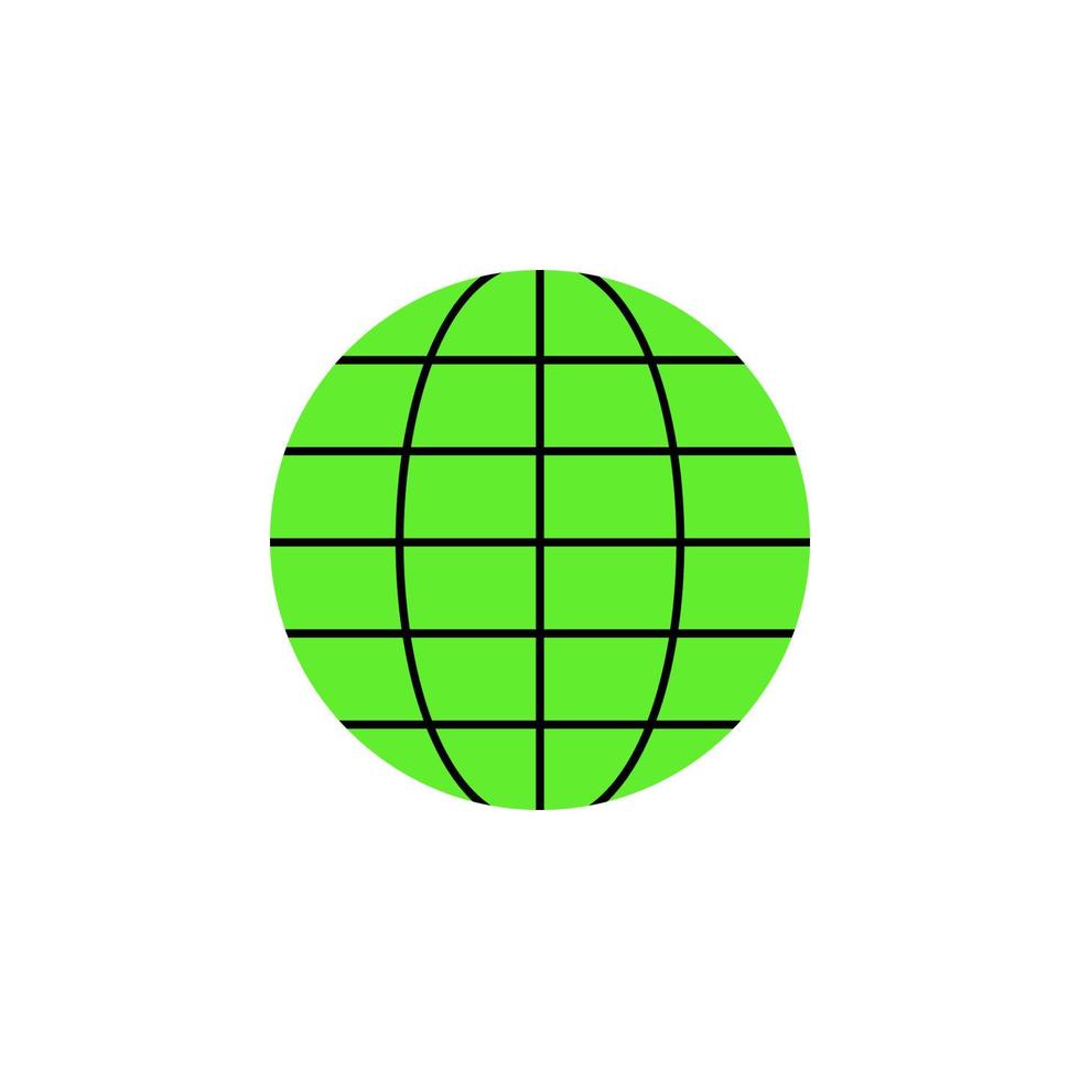 globe colored vector icon illustration