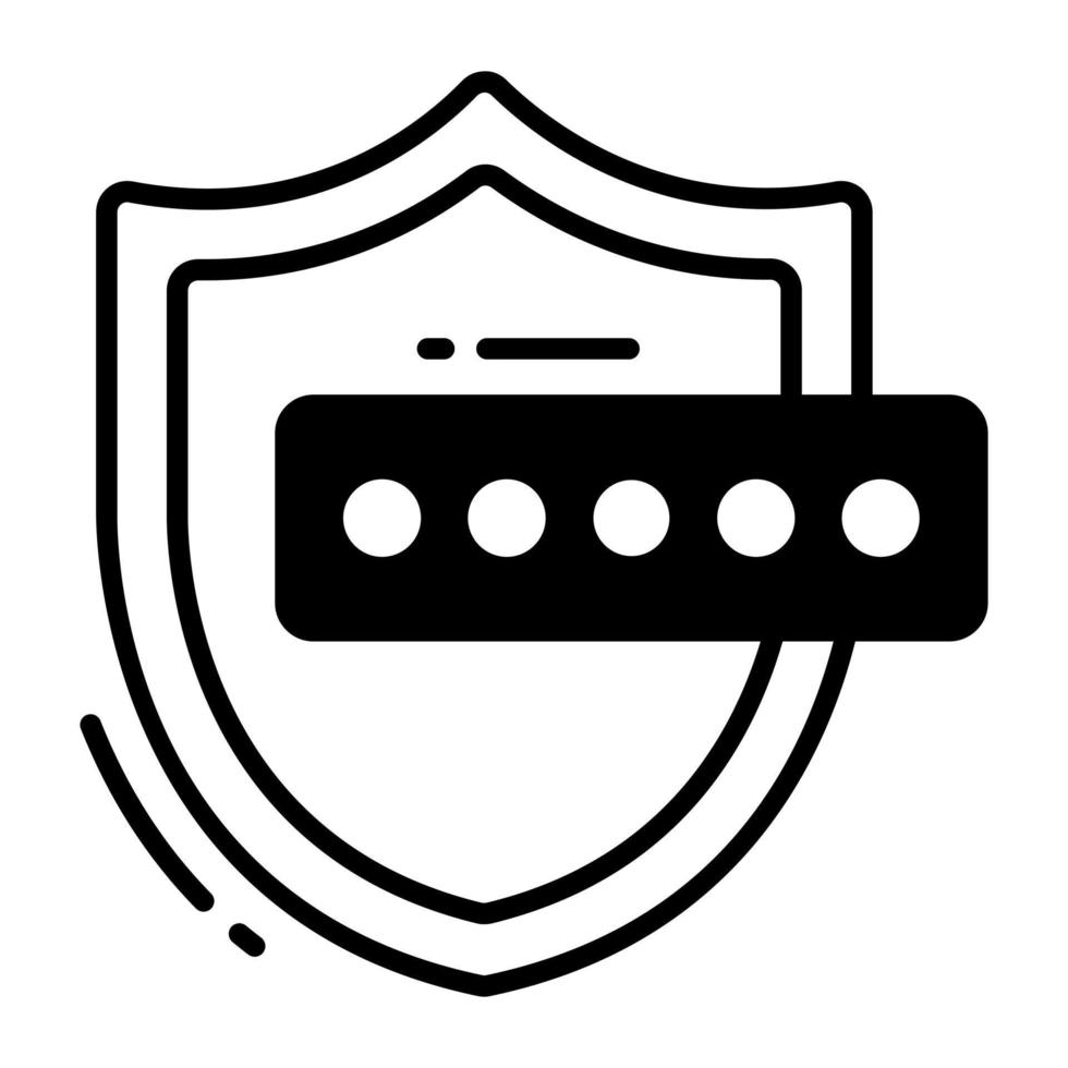 Check this amazing vector of secure password, password protection icon