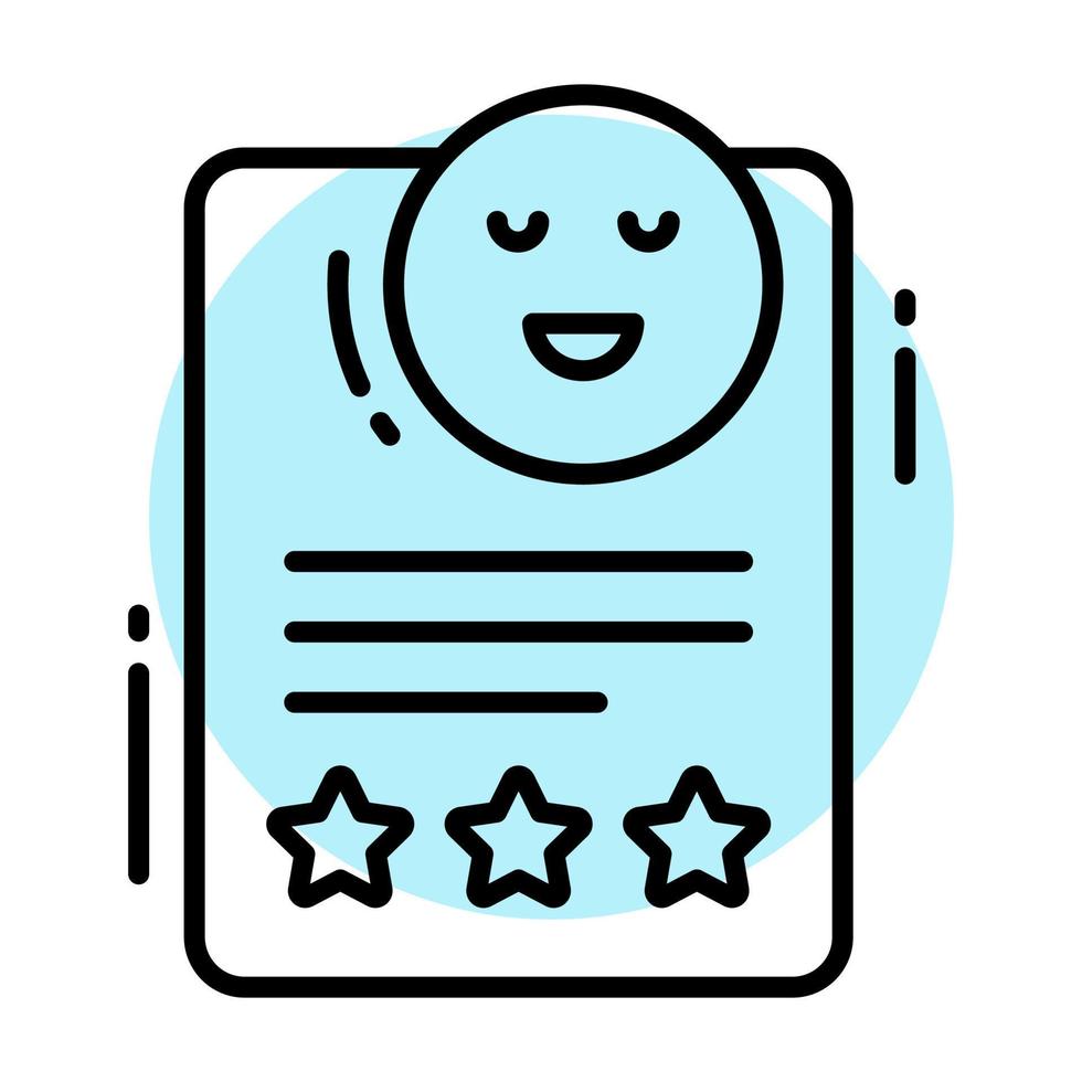 Customer review vector design in editable style, premium icon