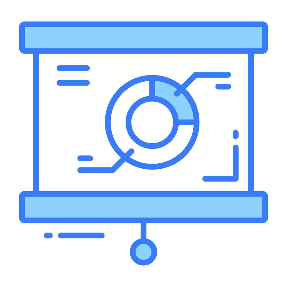 Trendy vector of business presentation, descriptive data presentation