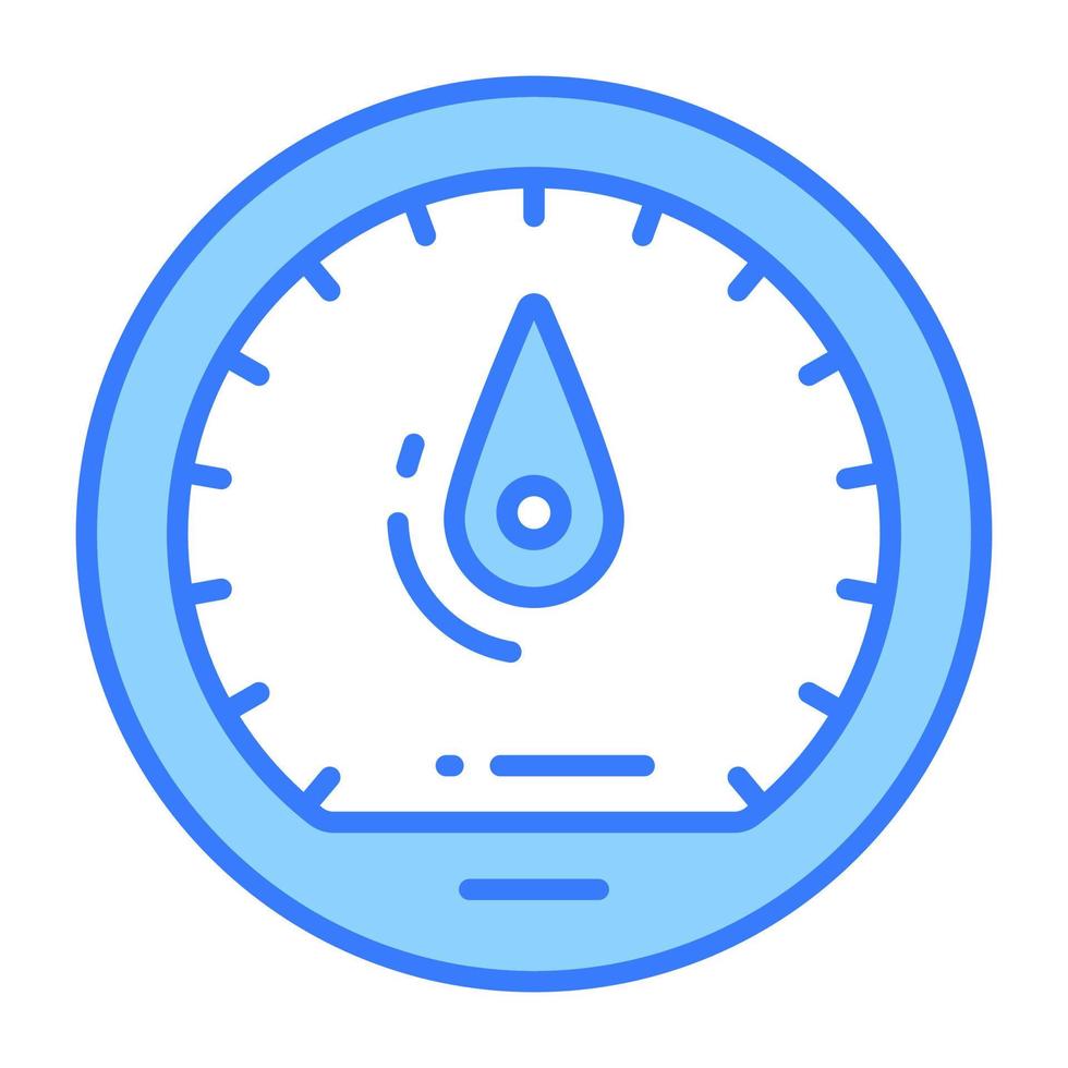 Speedometer vector design, speed indicator icon in editable style