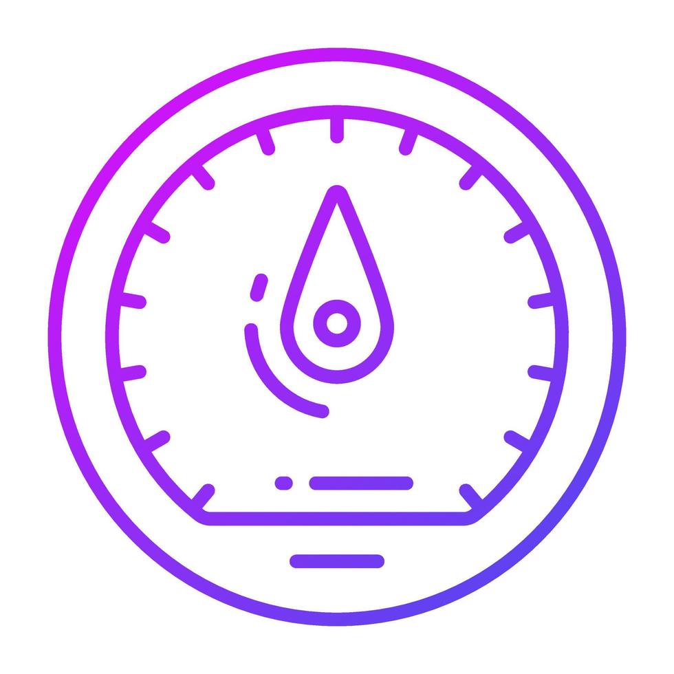 Speedometer vector design, speed indicator icon in editable style