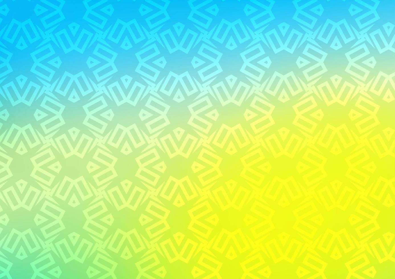 Light Blue, Yellow vector texture in poly style with cubes.