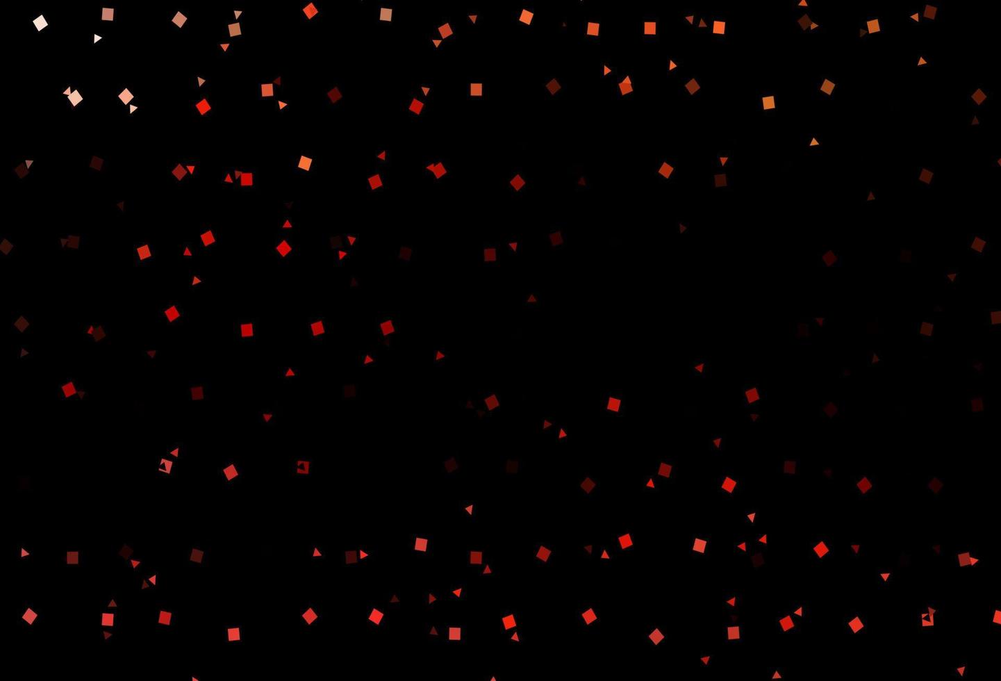 Dark Red vector background with triangles, circles, cubes.