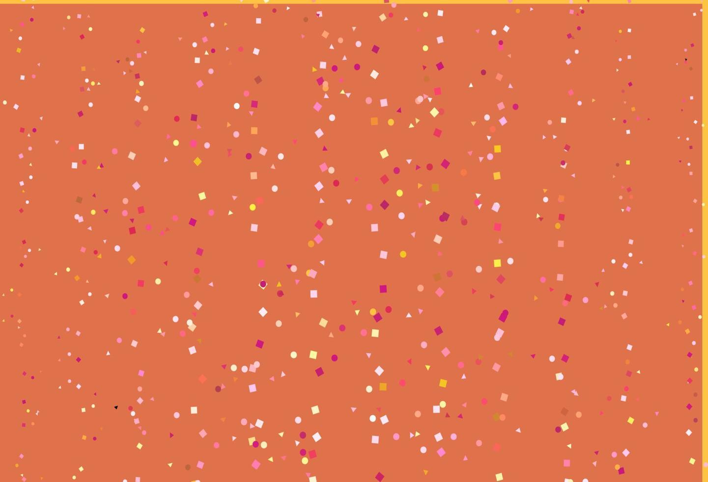 Light Red, Yellow vector template with crystals, circles, squares.