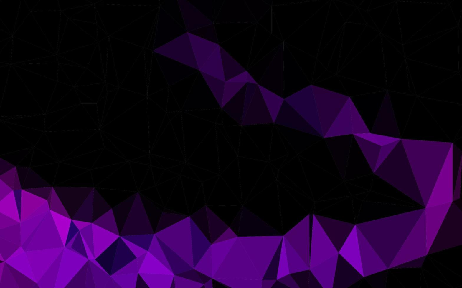 Dark Purple vector abstract polygonal layout.