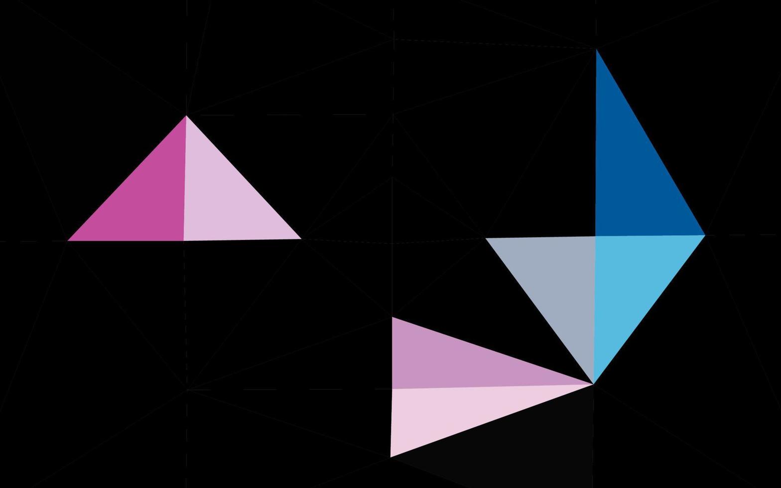 Dark Blue, Red vector polygon abstract backdrop.