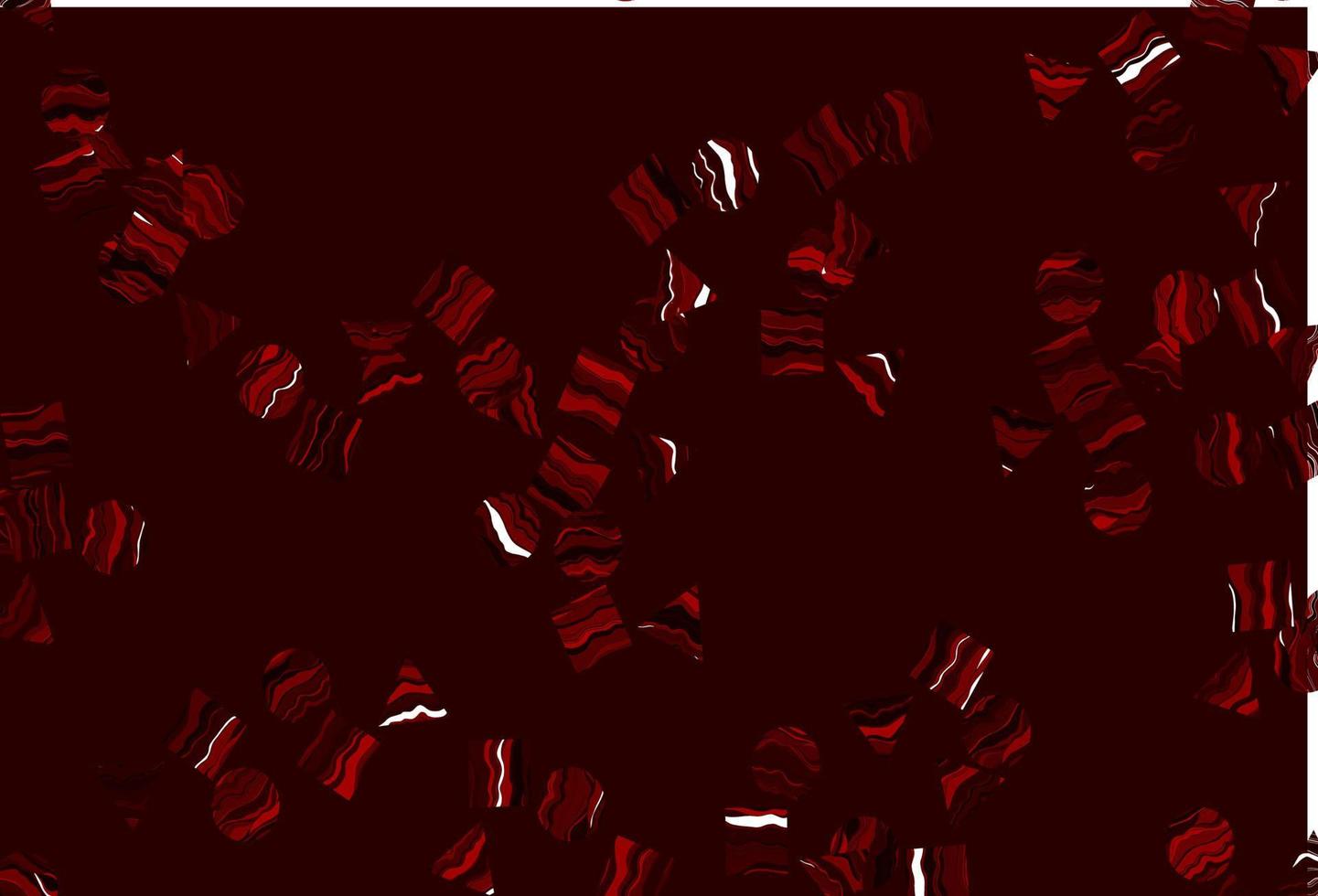 Light Red vector background with triangles, circles, cubes.