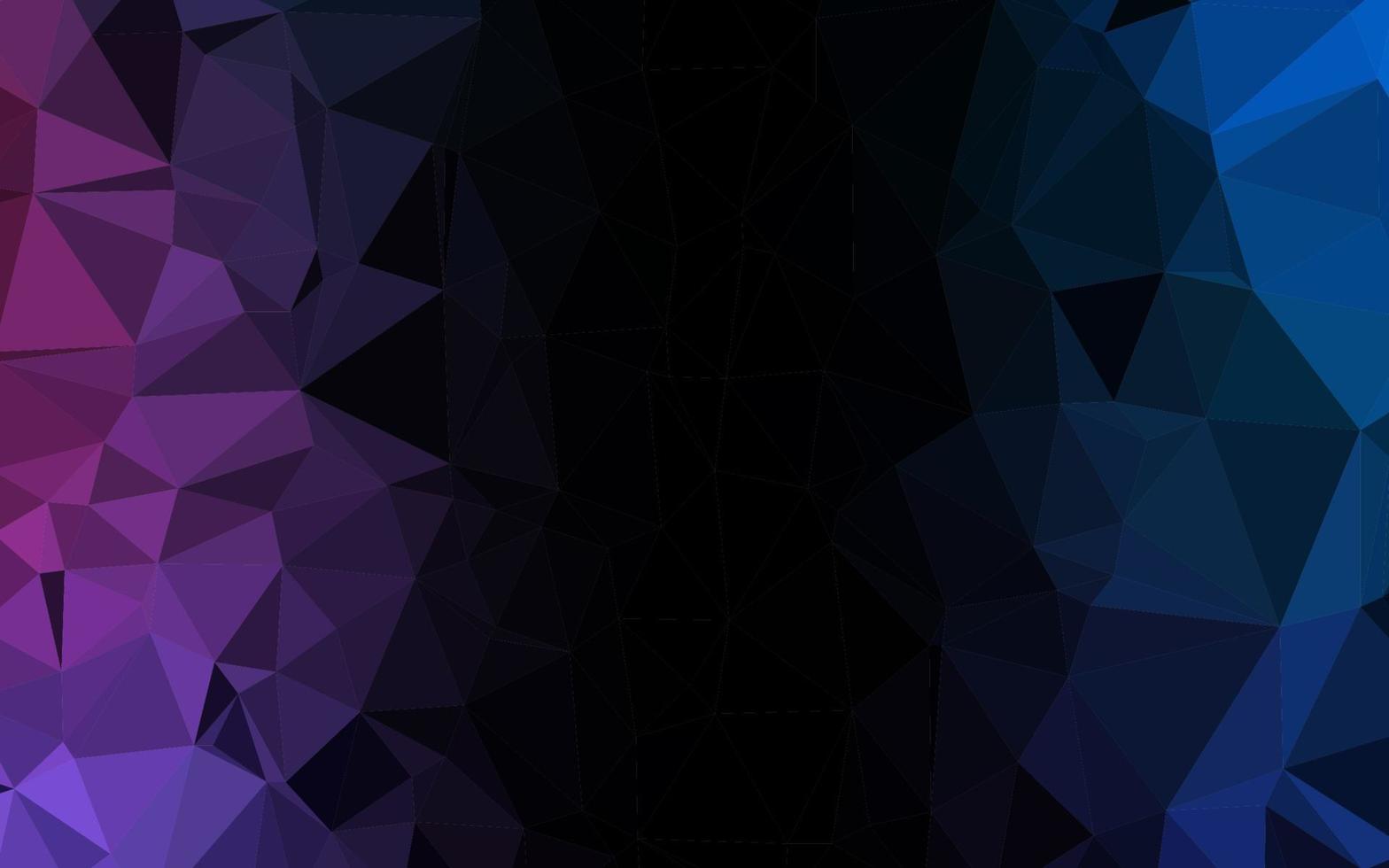 Dark Blue, Red vector polygonal pattern.