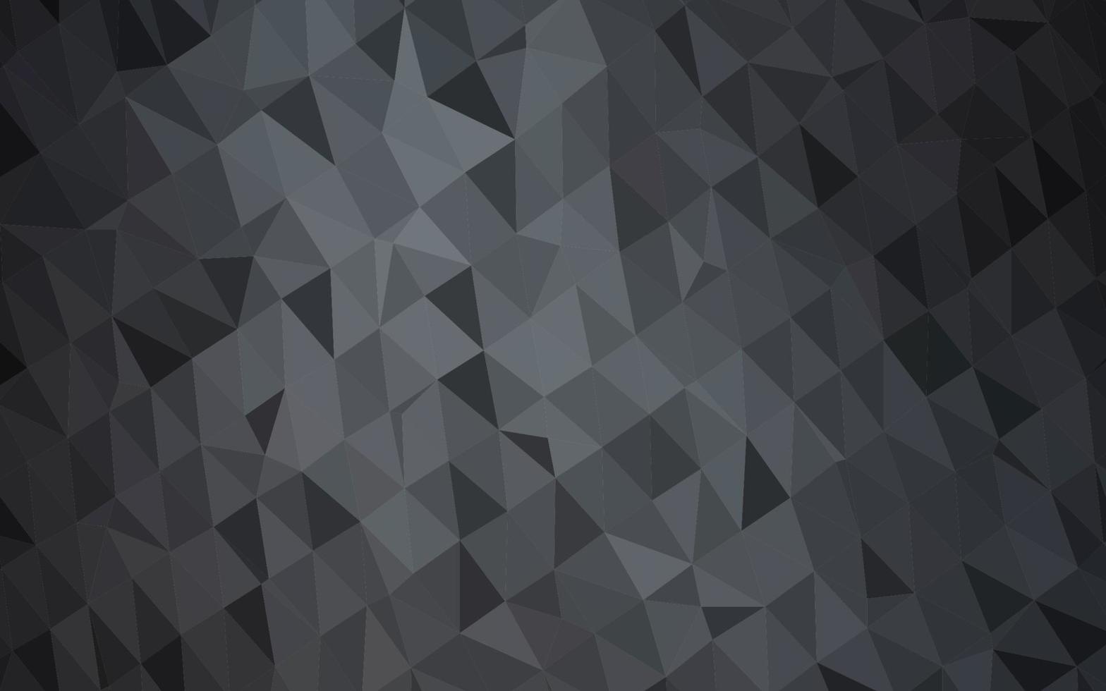 Dark Black vector blurry triangle pattern.