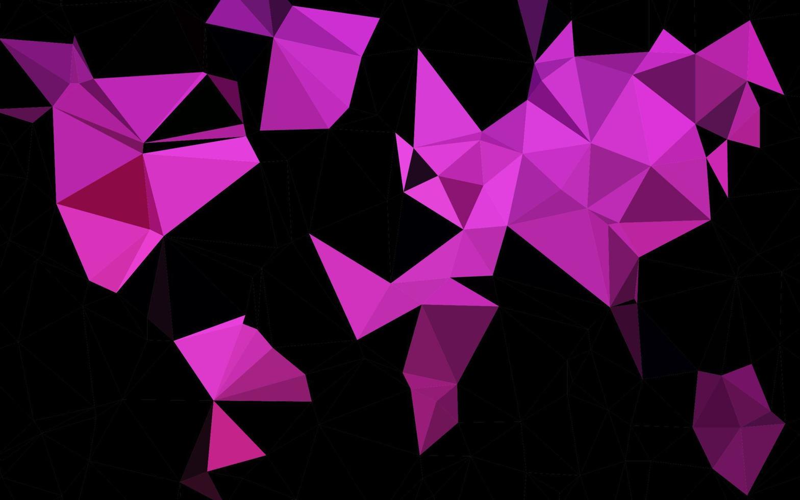 Dark Pink vector polygonal pattern.