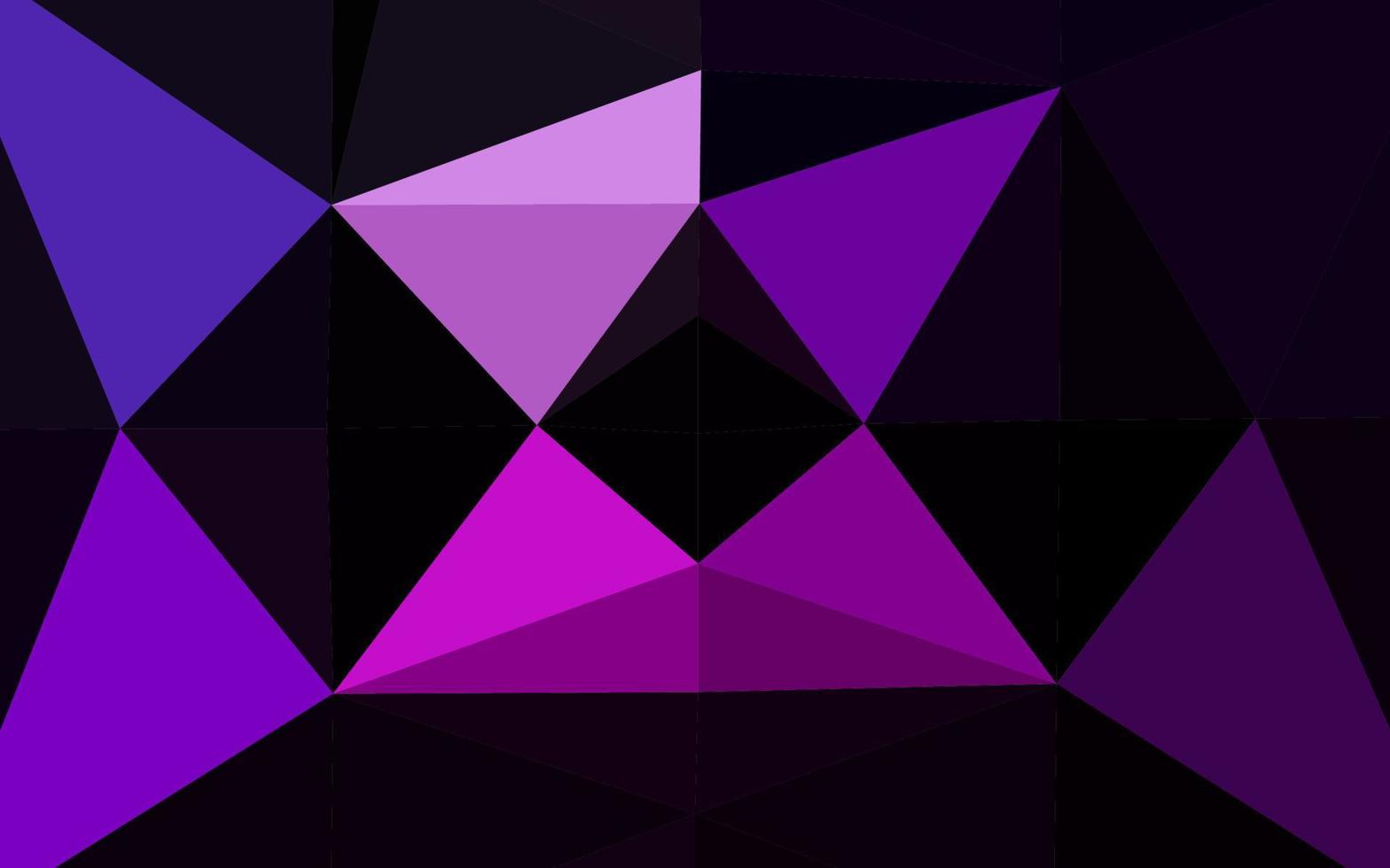 Dark Purple vector abstract polygonal texture.