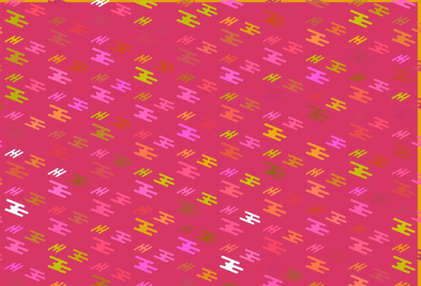 Light Red, Yellow vector pattern with narrow lines.