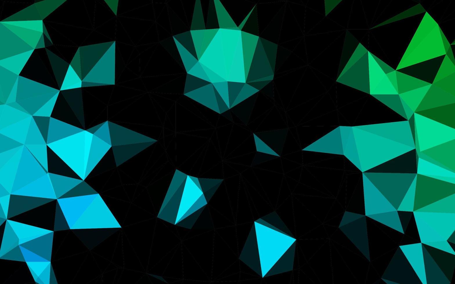 Dark Blue, Green vector blurry triangle pattern.