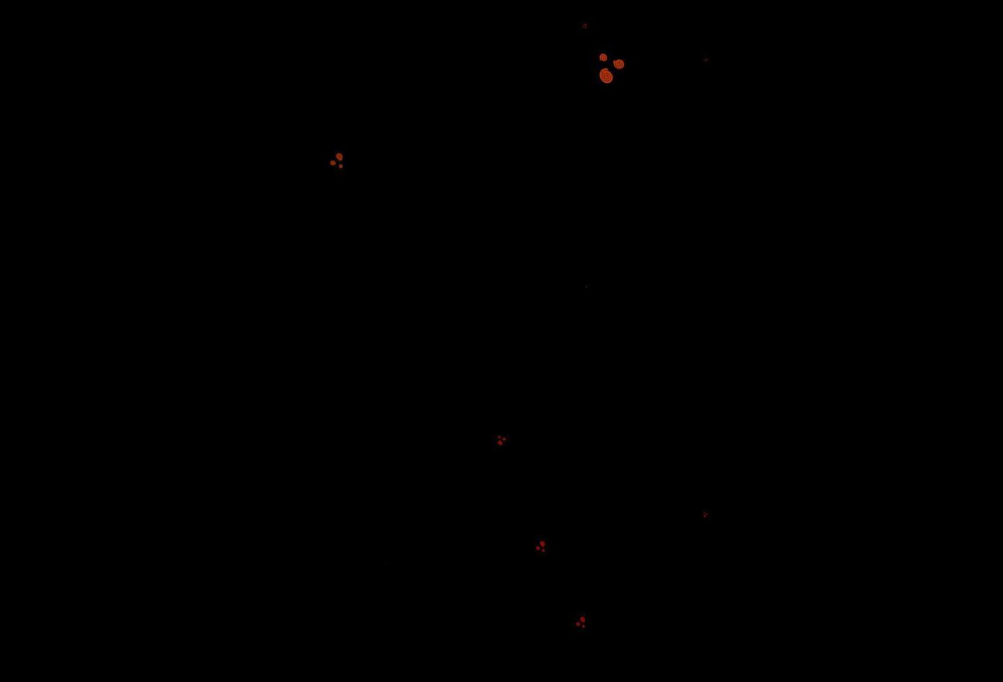 Dark Red vector template with lava shapes.
