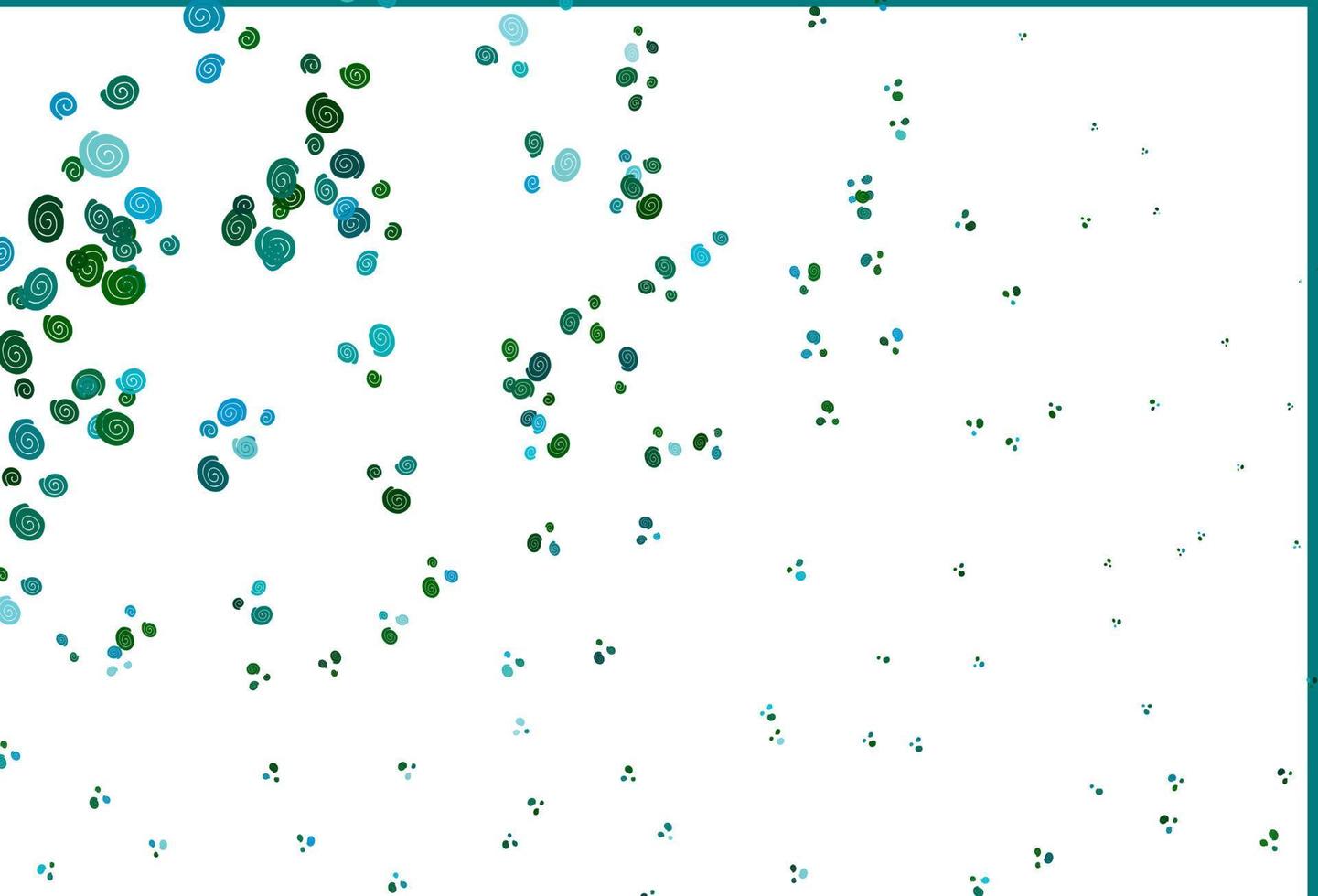 Light Blue, Green vector pattern with lava shapes.