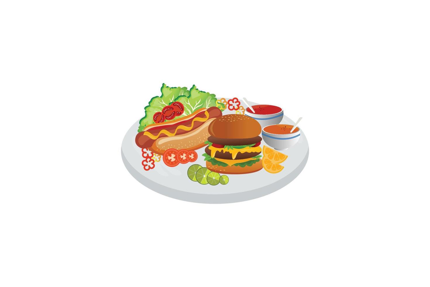 Breakfast icons set illustration vector