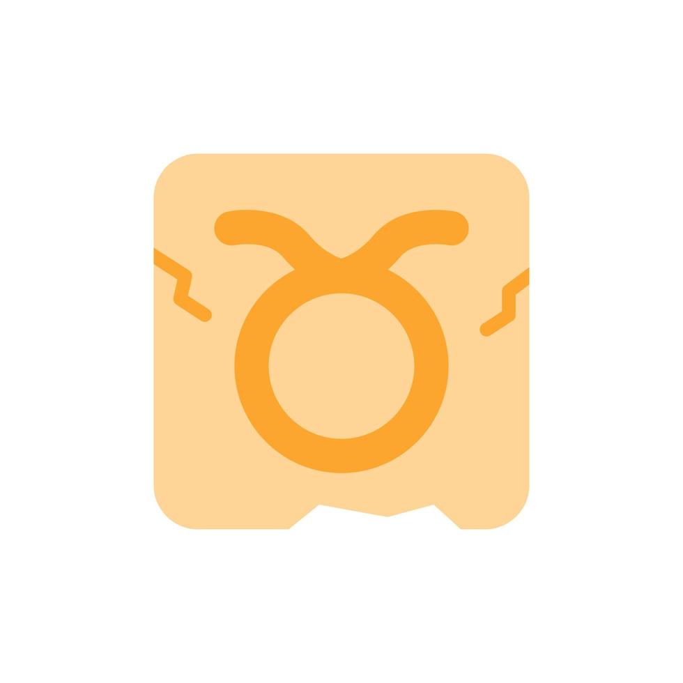Zodiac Taurus vector icon illustration