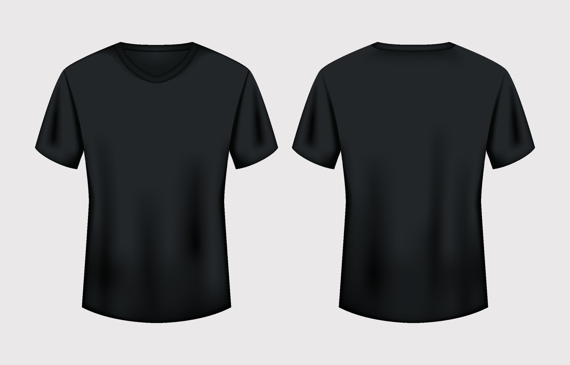 3D T-shirt with Black Color Template 23014948 Vector Art at Vecteezy