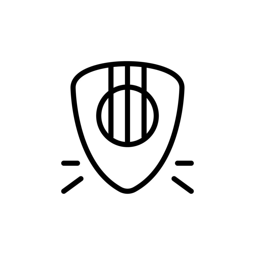Guitar pic vector icon illustration