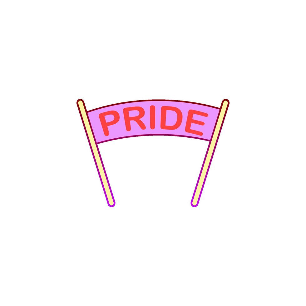 Banner, pride day vector icon illustration