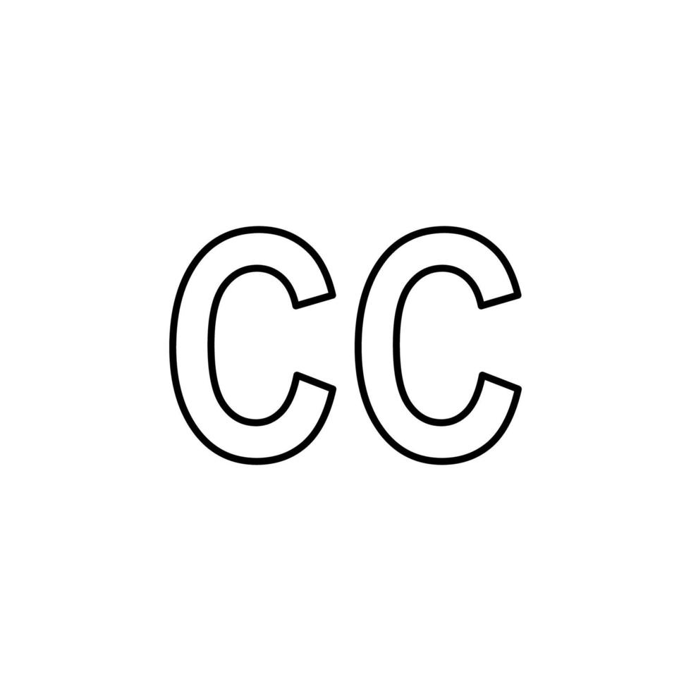 closed captioning sign vector icon illustration