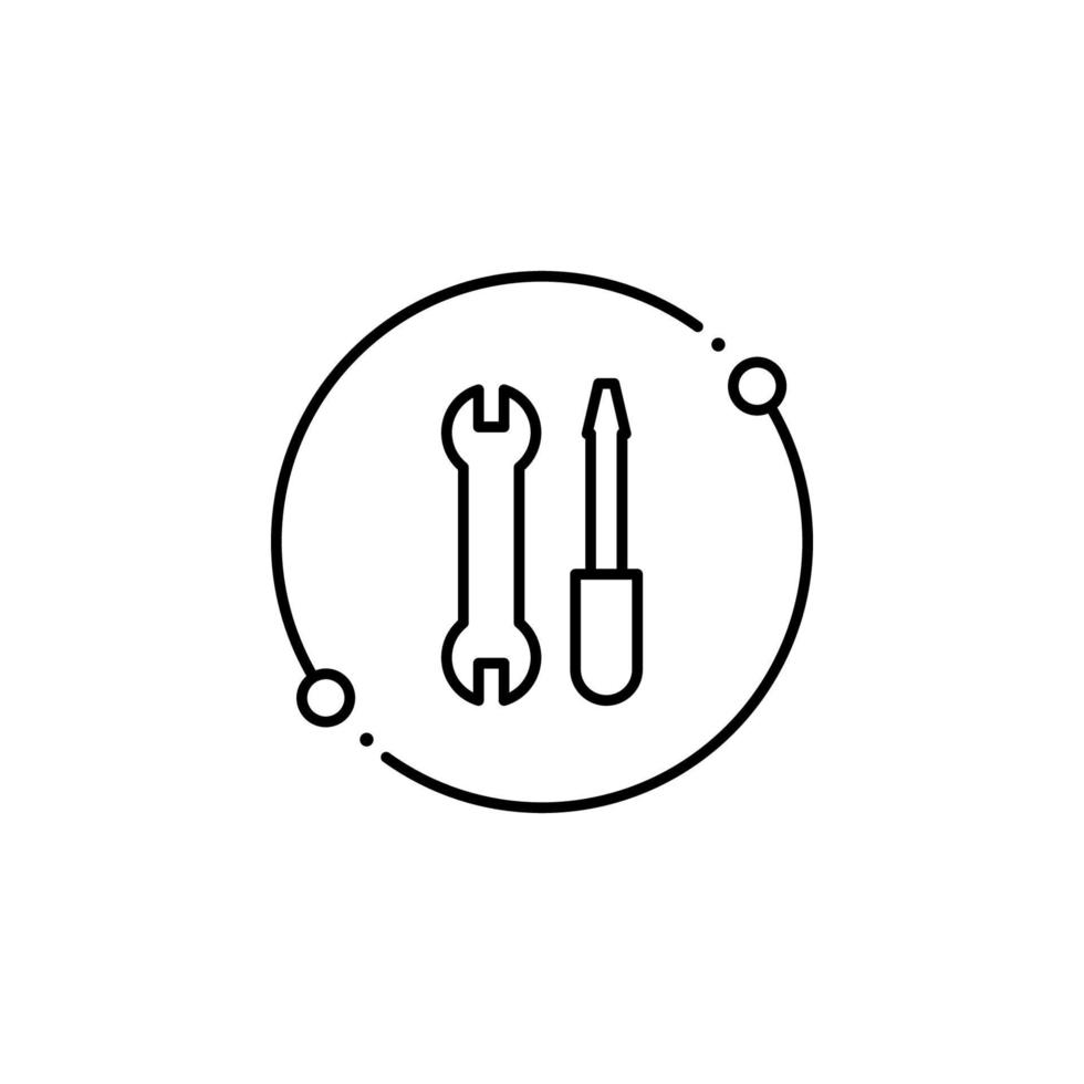 tools, internet technology vector icon illustration