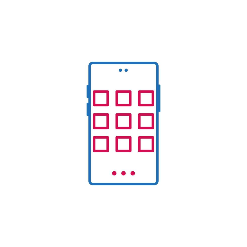 cell, mobile, notch vector icon illustration
