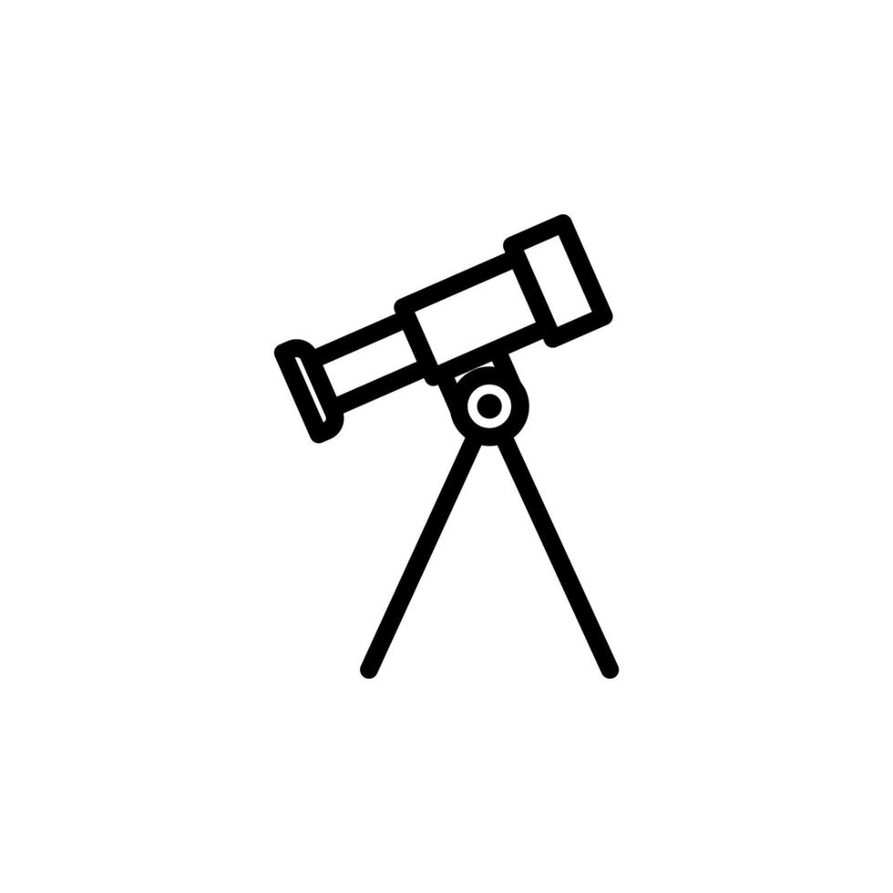 telescope vector icon illustration