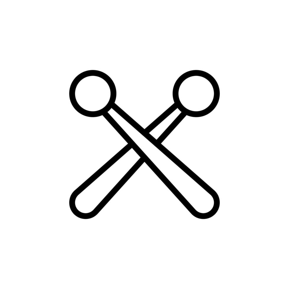 Drumstick vector icon illustration