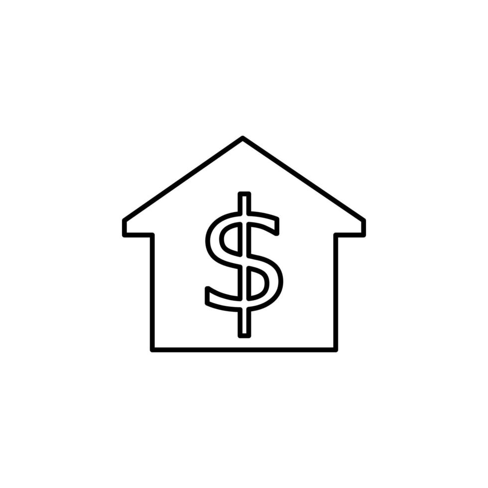 house price vector icon illustration