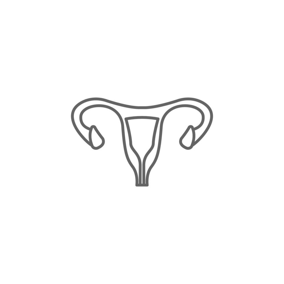 health, gynecology, vagina, uterus vector icon illustration