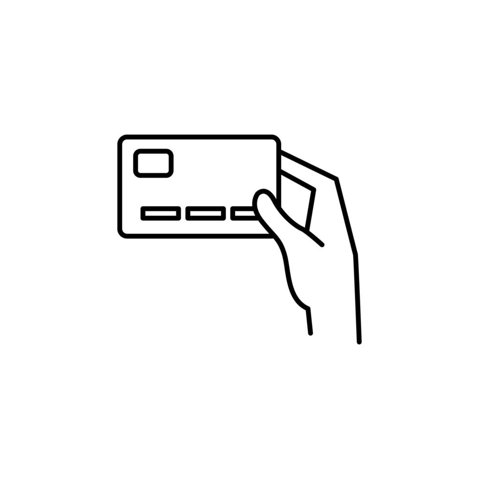 credit card user vector icon illustration