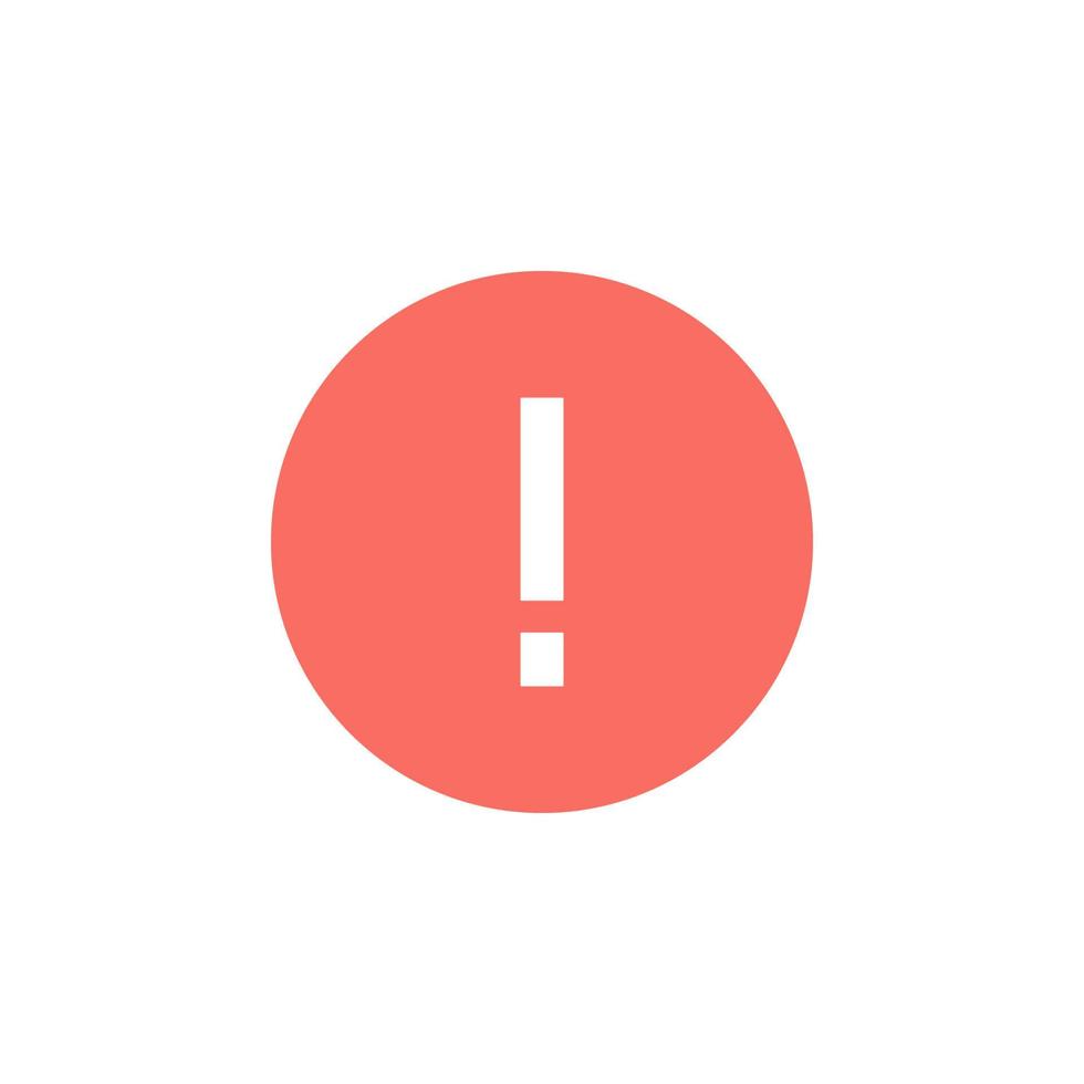 alert, exclamation vector icon illustration