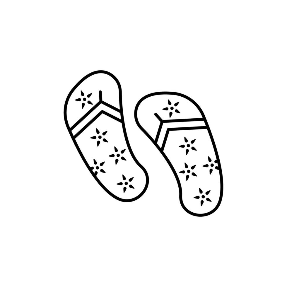 Flip flop, travel vector icon illustration