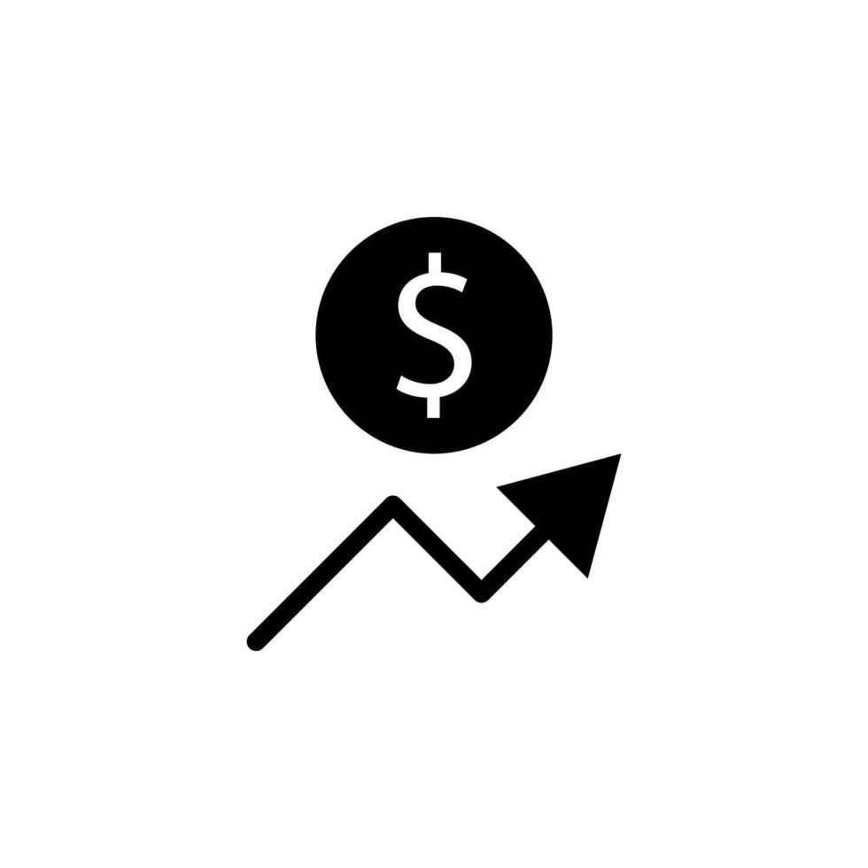 financial uplift vector icon illustration