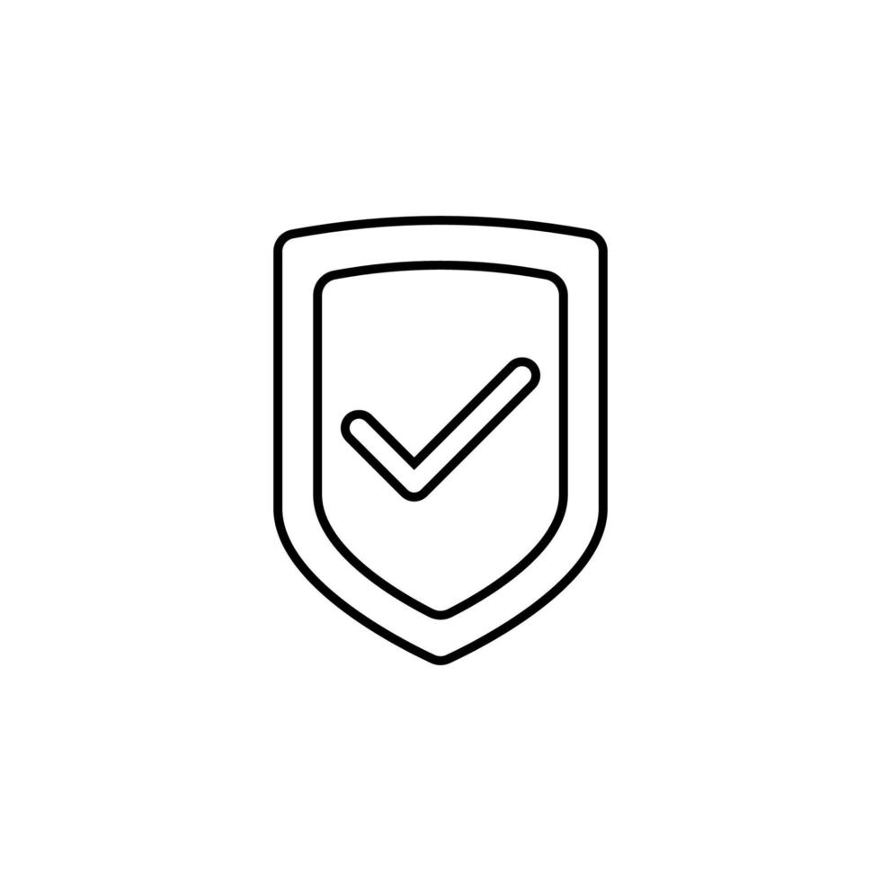 Shield vector icon illustration